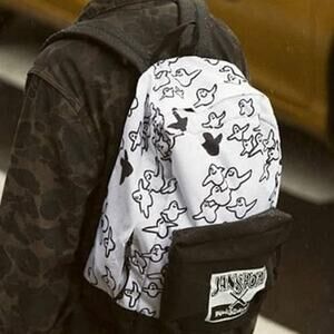 Rare NWT Jansport X Mark Gonzalez 2018 Gonz FX Ghost Backpack White Black